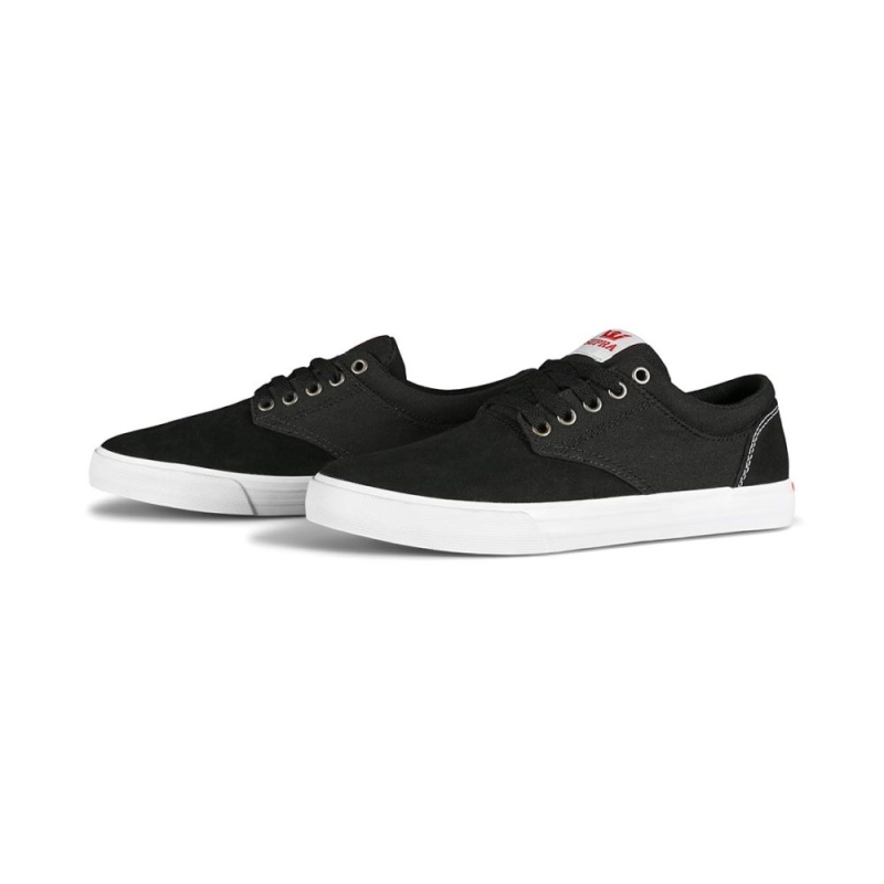 Supra Chino Skateschuhe Schwarz/rot/weiß