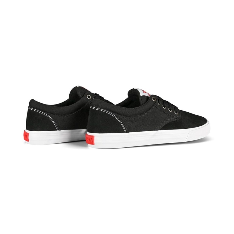 Supra Chino Skateschuhe Schwarz/rot/weiß
