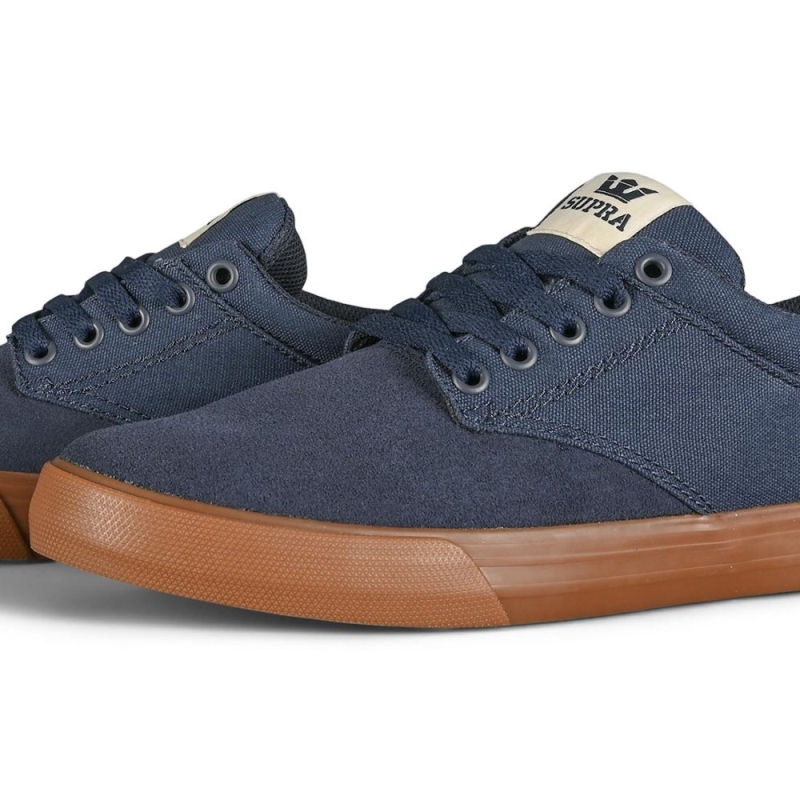 Supra Chino Skateschuhe Navy/bone/gum