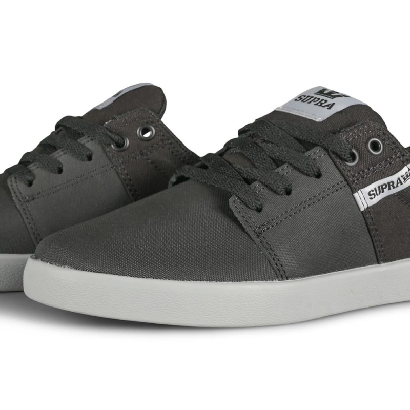 Supra Stacks Ii Skateschuhe Schwarz Tuf/hellgrau