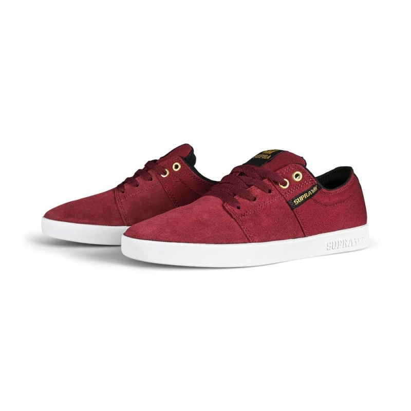Supra Stacks Ii Skateschuhe Wein/weiß