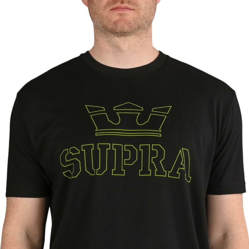 Supra Oben S/s T-shirt Schwarz/hivis