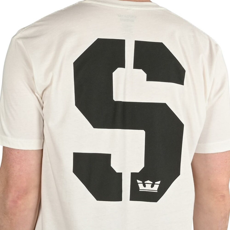 Supra Sstencil S/s T-shirt Weiß/schwarz
