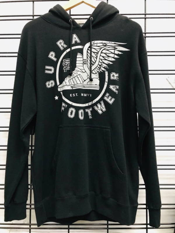 Supra Schuhe Flugschuh Hoodie Schwarz