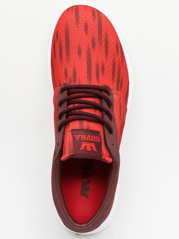 Supra Sneaker Hammer Run Rot/Burgunderweiß