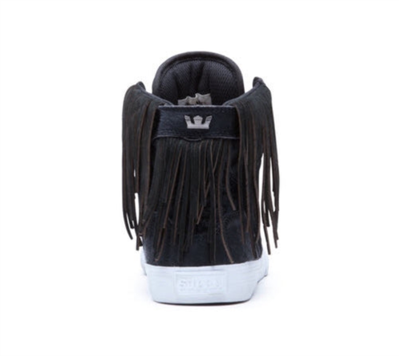 Supra Damen Skytop Schwarz Zebra Weiß