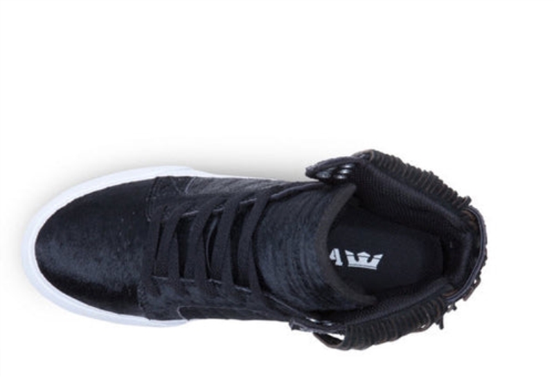 Supra Damen Skytop Schwarz Zebra Weiß